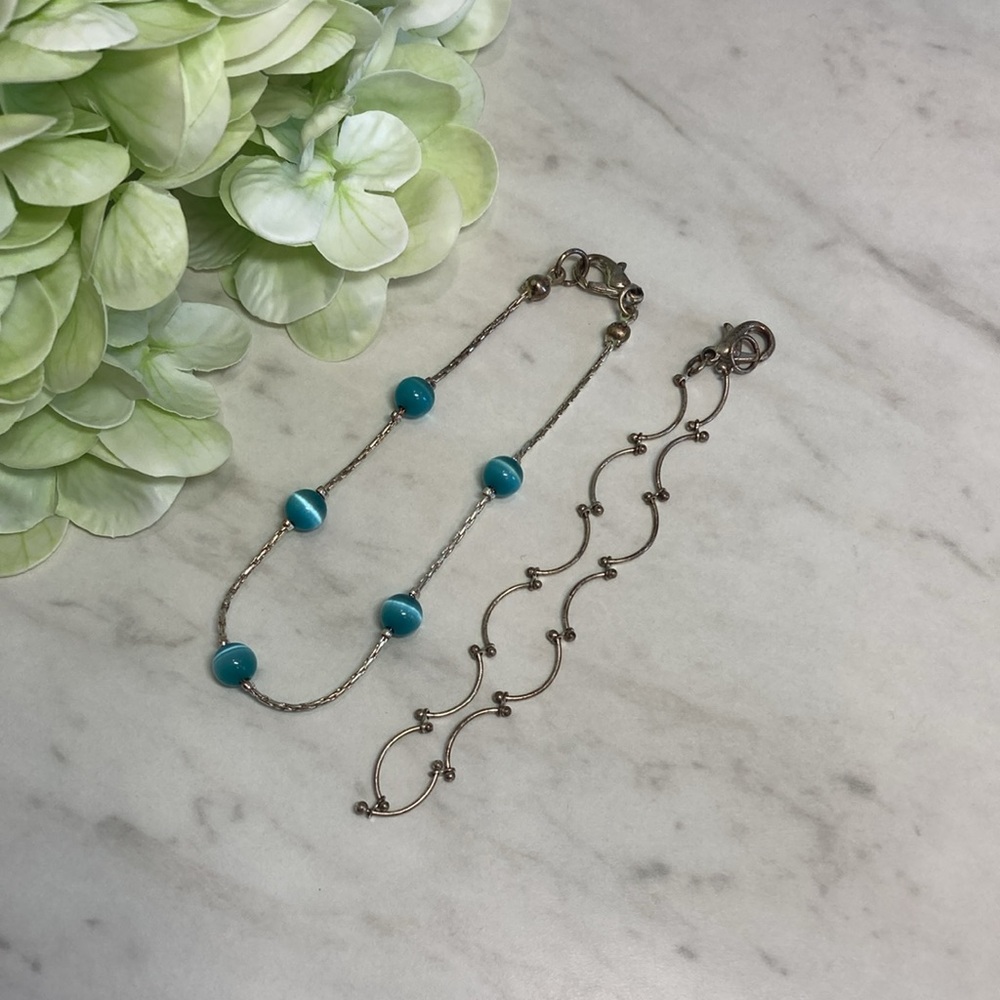 Bracelet Bundle Silver Blue